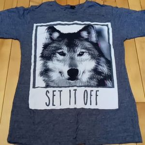 Set It Off wolf band tee